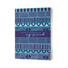 Load image into Gallery viewer, Notecards - Happy Birthday My Friend (Blue)