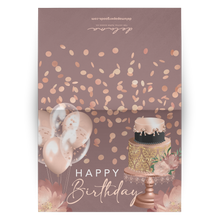 Load image into Gallery viewer, Notecards - Happy Birthday (Mauve) - The Rose Gold Collection