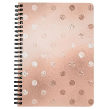 Load image into Gallery viewer, Journal - Rose Gold Polka Dots - The Rose Gold Collection