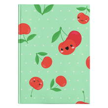 Load image into Gallery viewer, Hardcover Journal - Cherry Green