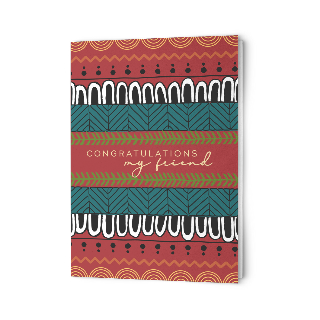 Notecards - Congratulations My Friend (Earthy)