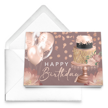 Load image into Gallery viewer, Notecards - Happy Birthday (Mauve) - The Rose Gold Collection
