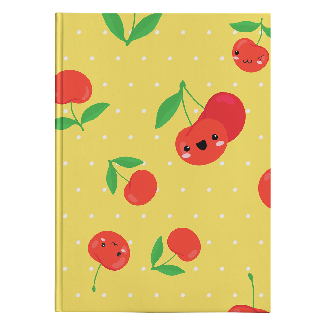 Hardcover Journal - Cherry Yellow