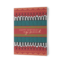 Load image into Gallery viewer, Notecards - Happy Birthday My Friend (Earthy)
