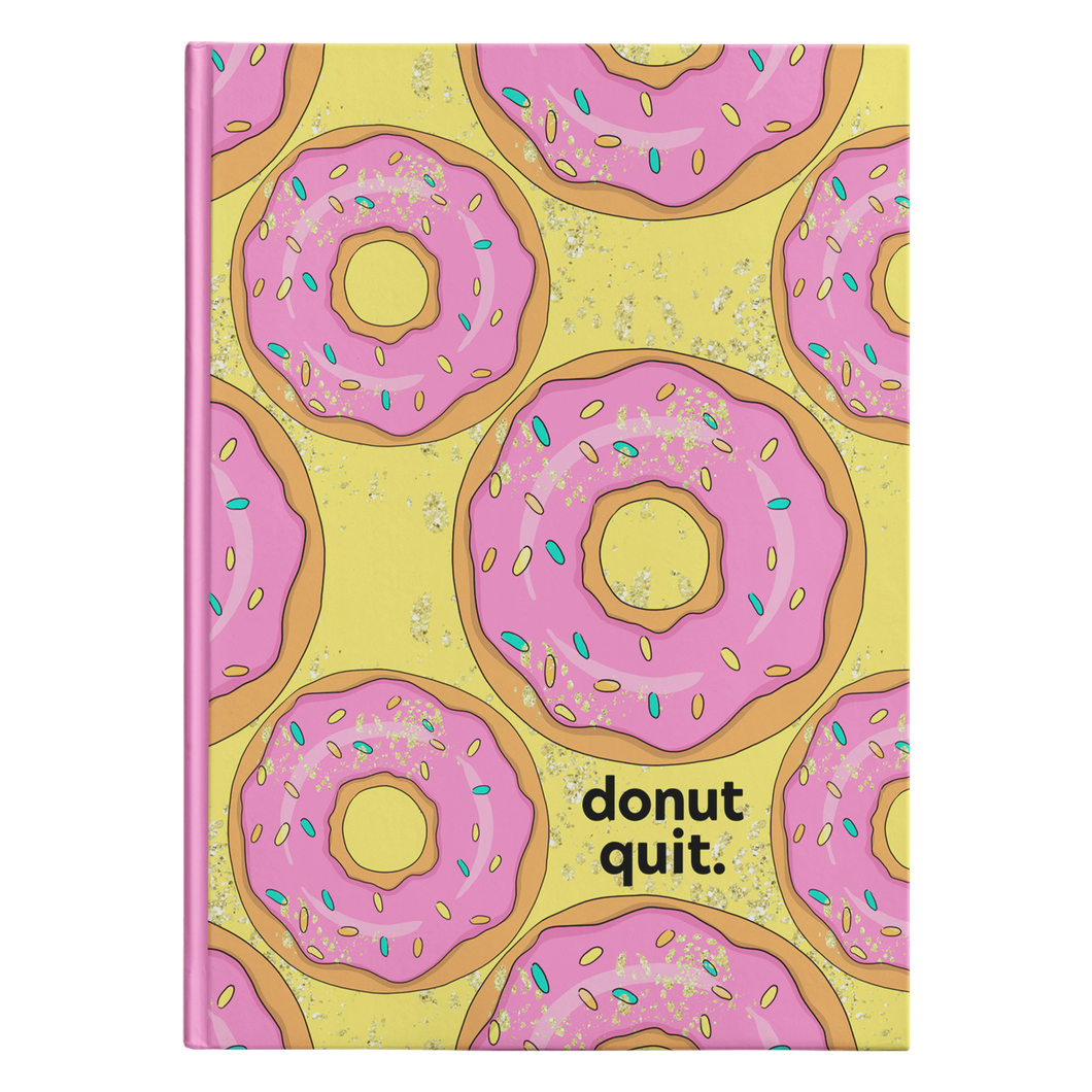 Hardcover Journal - Donut Quit