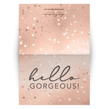 Load image into Gallery viewer, Notecards - Hello Gorgeous (Confetti) - The Rose Gold Collection
