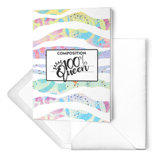 Load image into Gallery viewer, Notecards - 100% Queen - Watercolor Zebra
