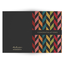 Load image into Gallery viewer, Notecards - Congratulations (Multicolor Chevron)
