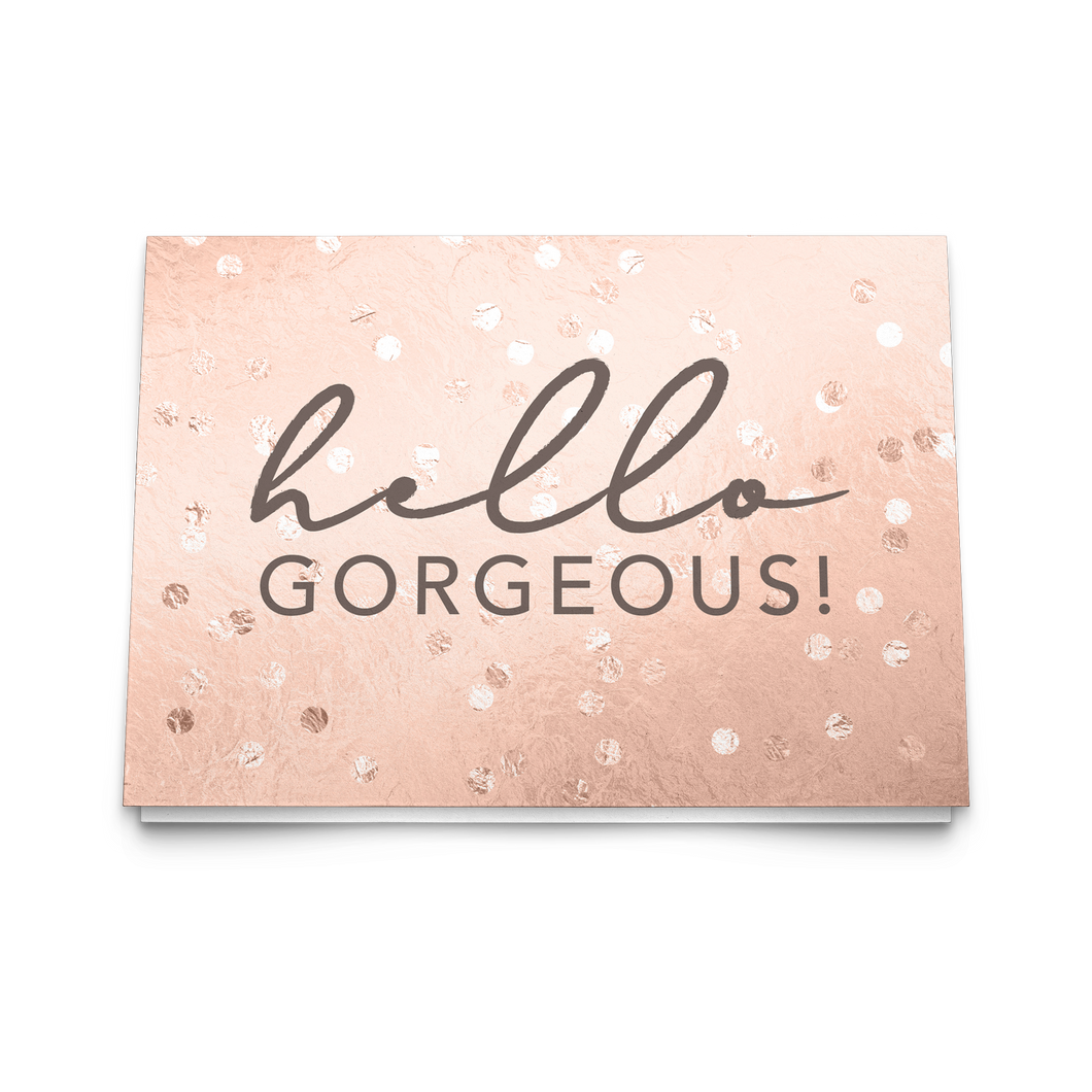 Notecards - Hello Gorgeous (Confetti) - The Rose Gold Collection