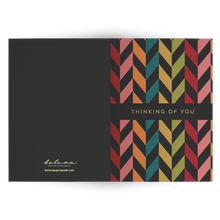 Load image into Gallery viewer, Notecards - Thinking of You (Multicolor Chevron)
