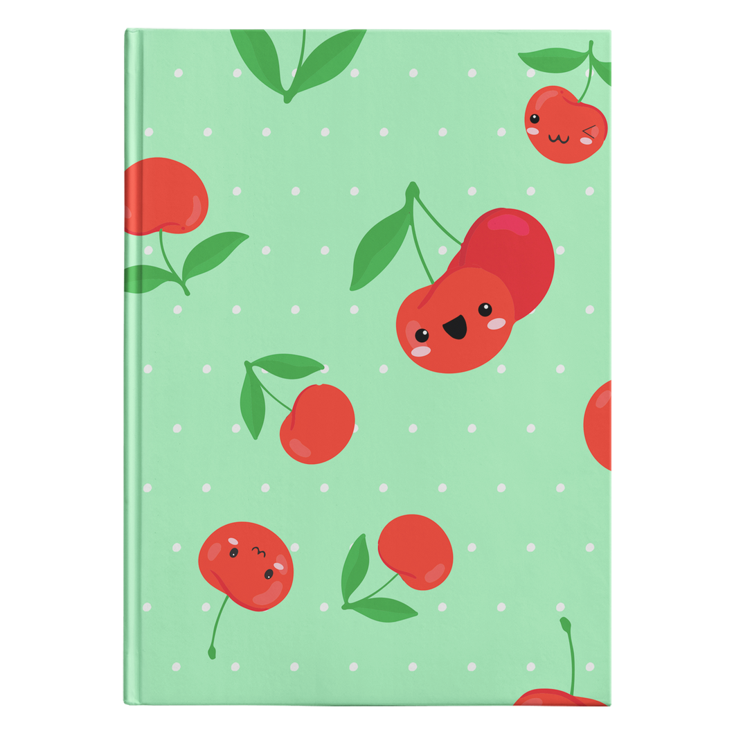 Hardcover Journal - Cherry Green