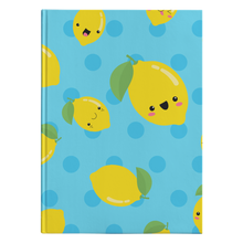 Load image into Gallery viewer, Hardcover Journal - Lemon Blue
