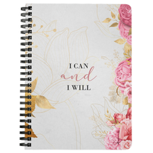 Load image into Gallery viewer, Journal -  I Can and I Will (Pink &amp; White)
